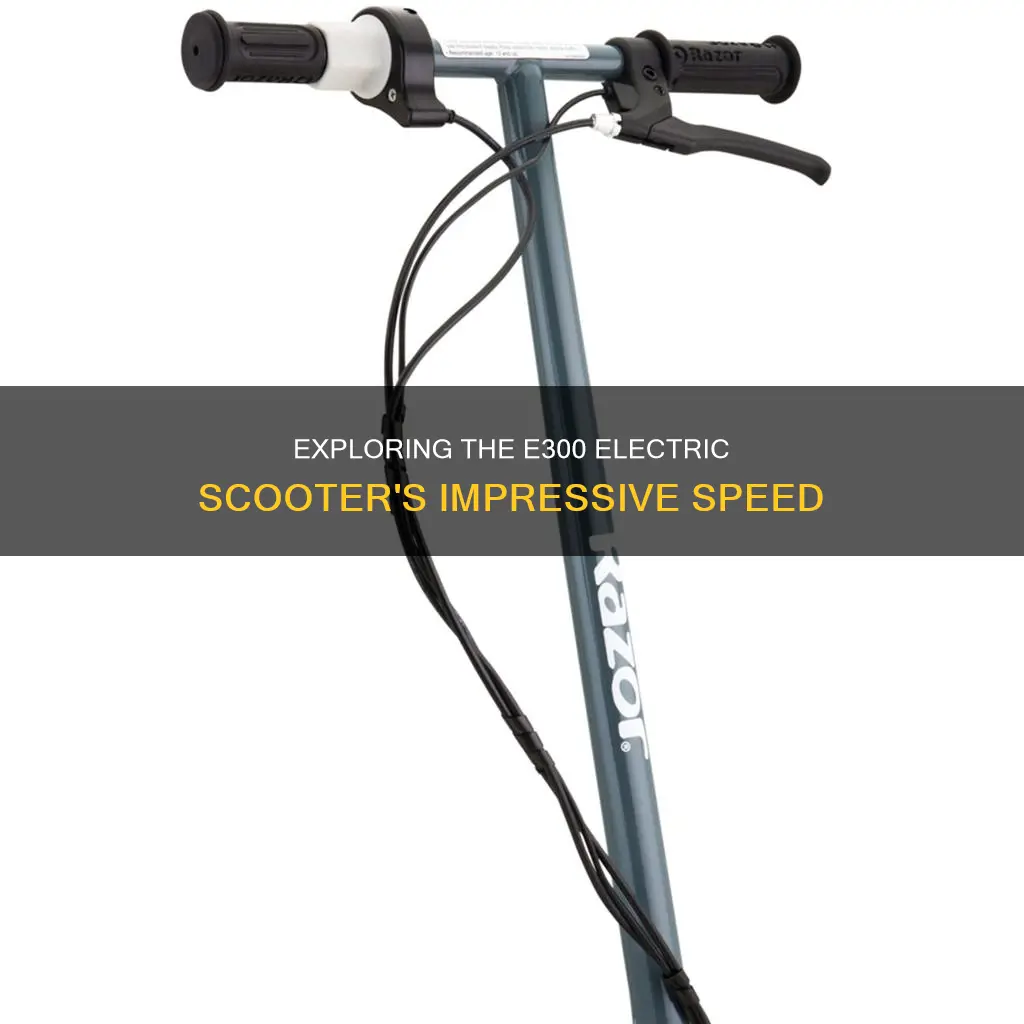 how fast is a e300 electric scooter