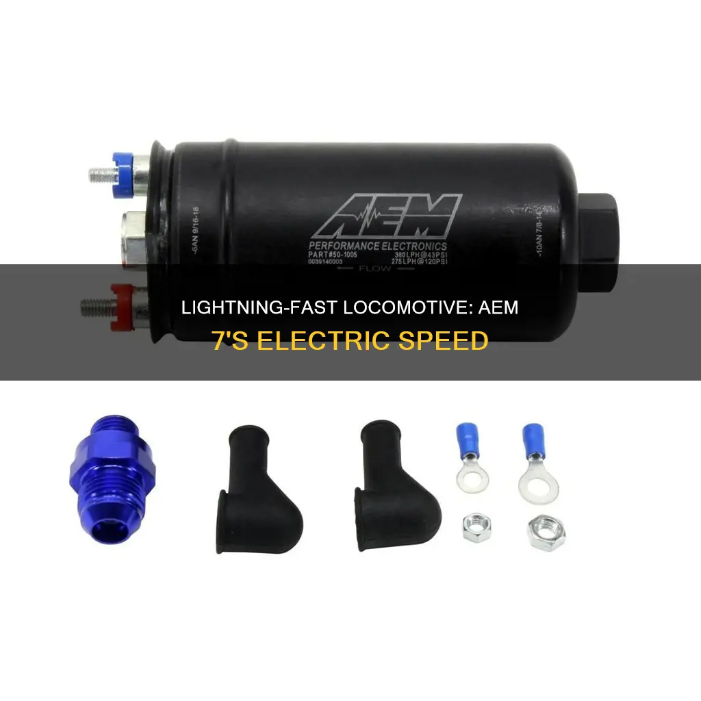 how fast is aem 7 electric locomotive