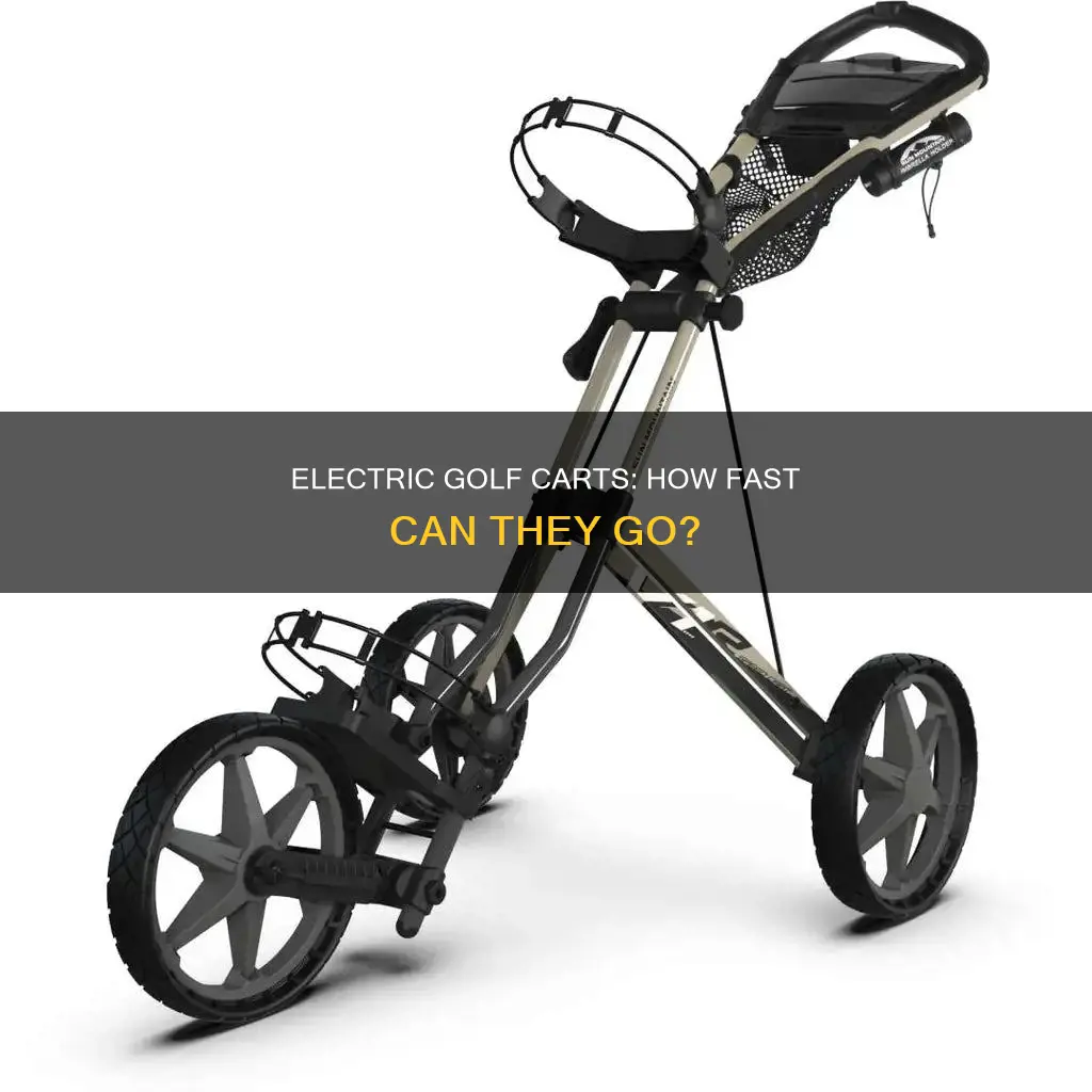 how fast is an electric golf cart