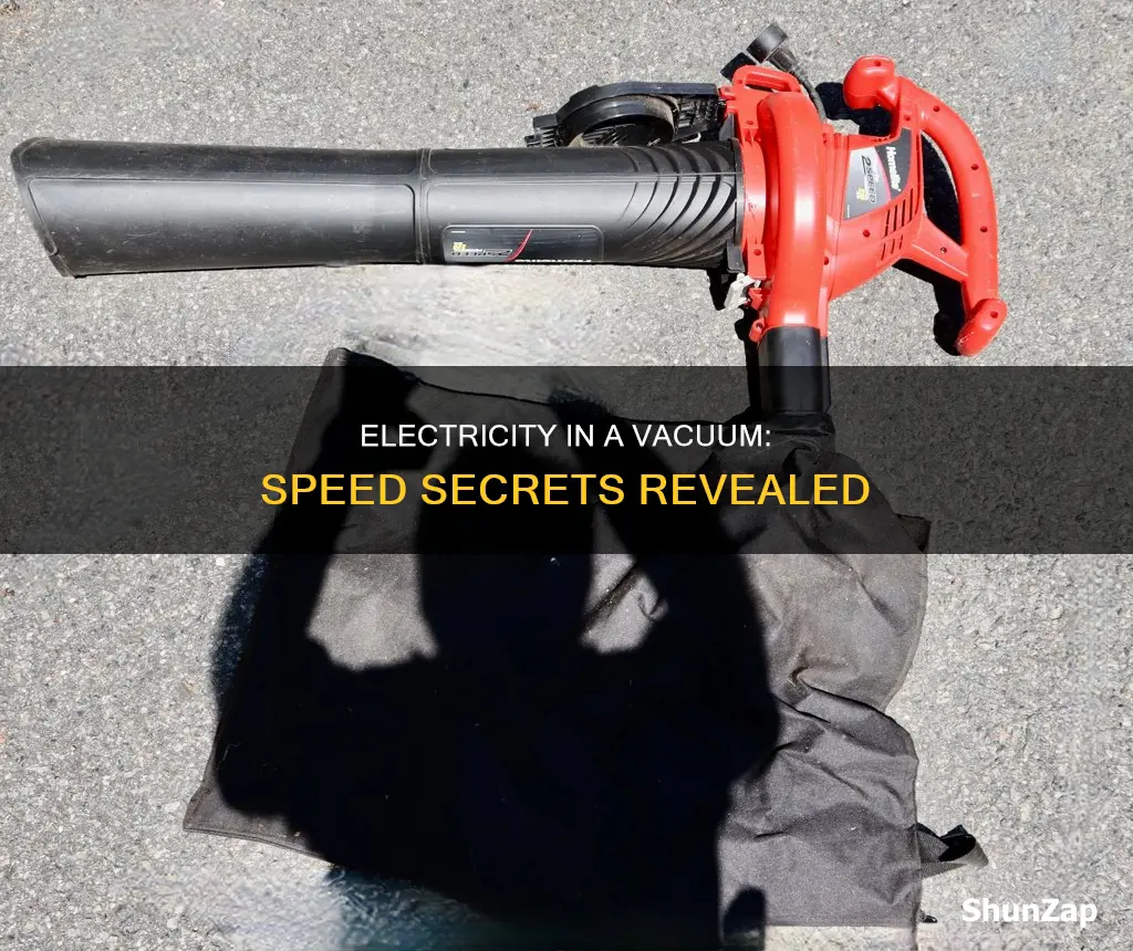 how fast is electricity in a vacuum