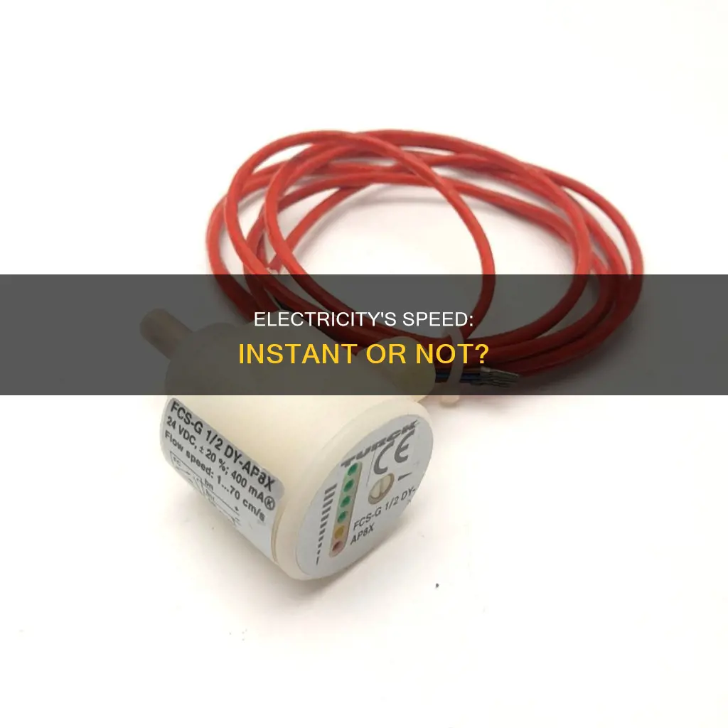 how fast is the flow of electricity