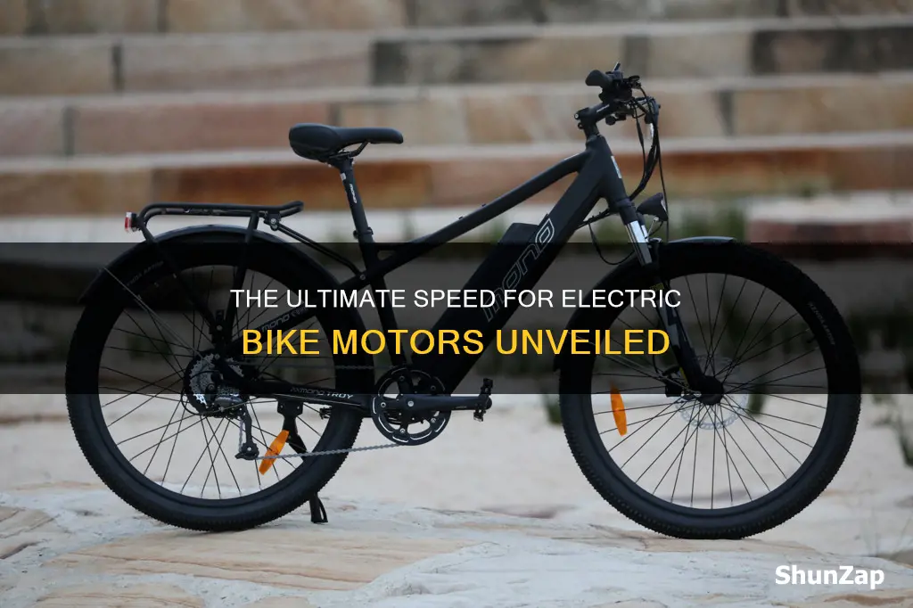 how fast shpud a electric bike motro be