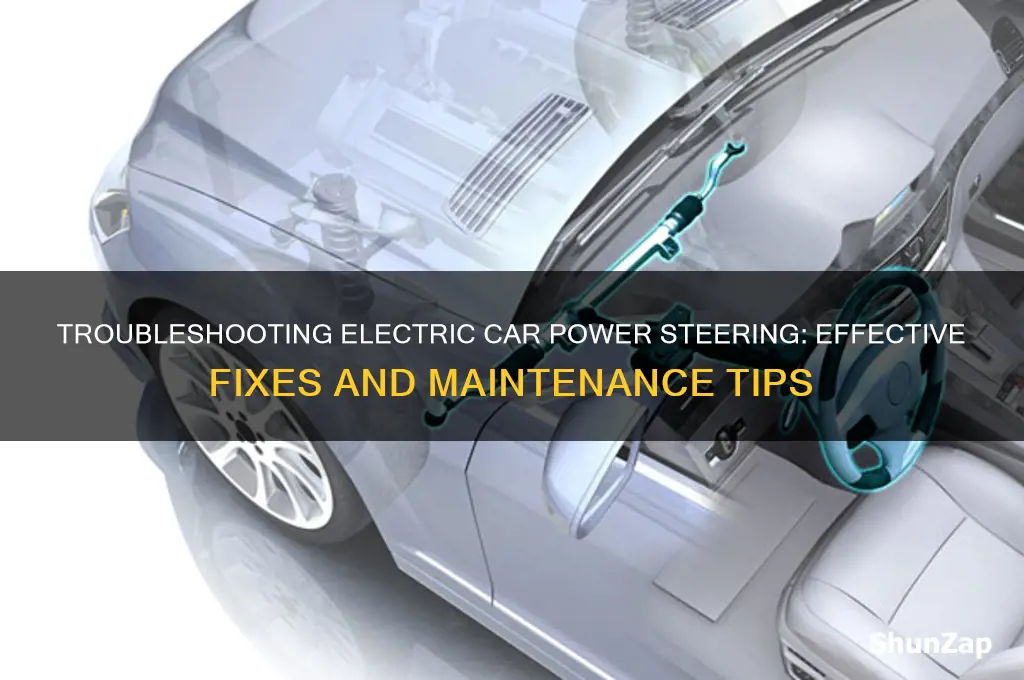 how fix power steering in electric cars