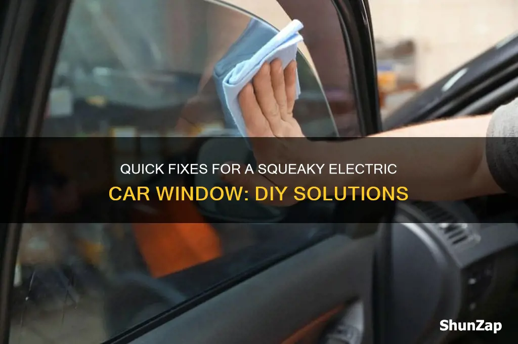 how fix squeaky electric car window