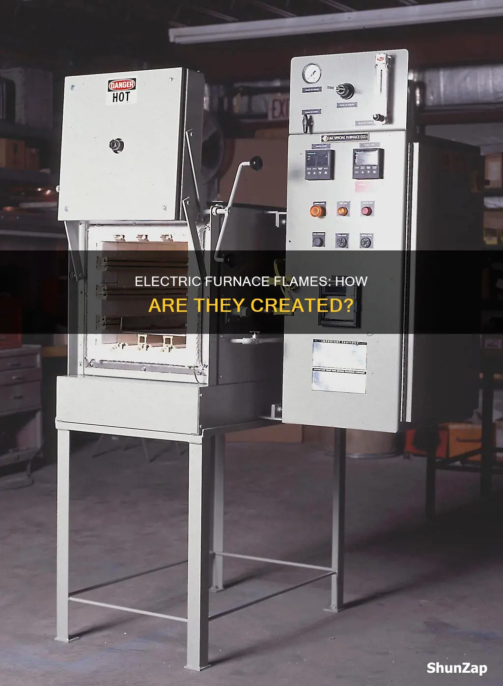 how flames are created in electric furnace