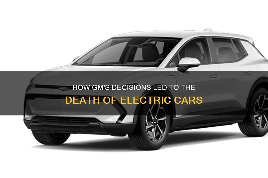 how gm killed the electric car