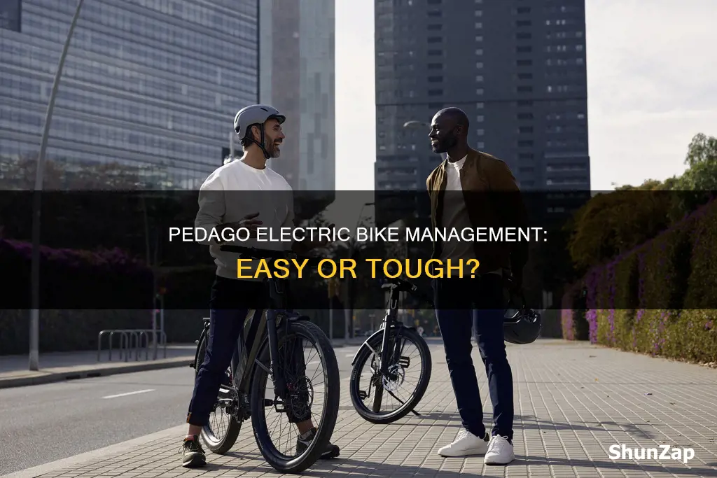 how hard is pedago to manage electric bike