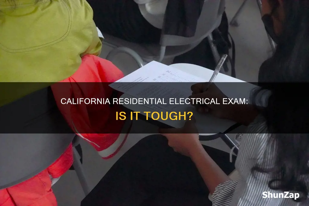 how hard is the california residential electrical