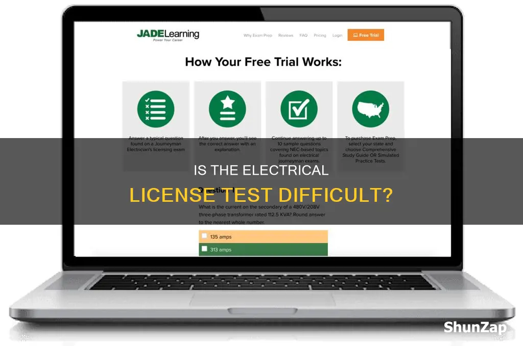 how hard is the electrical license test