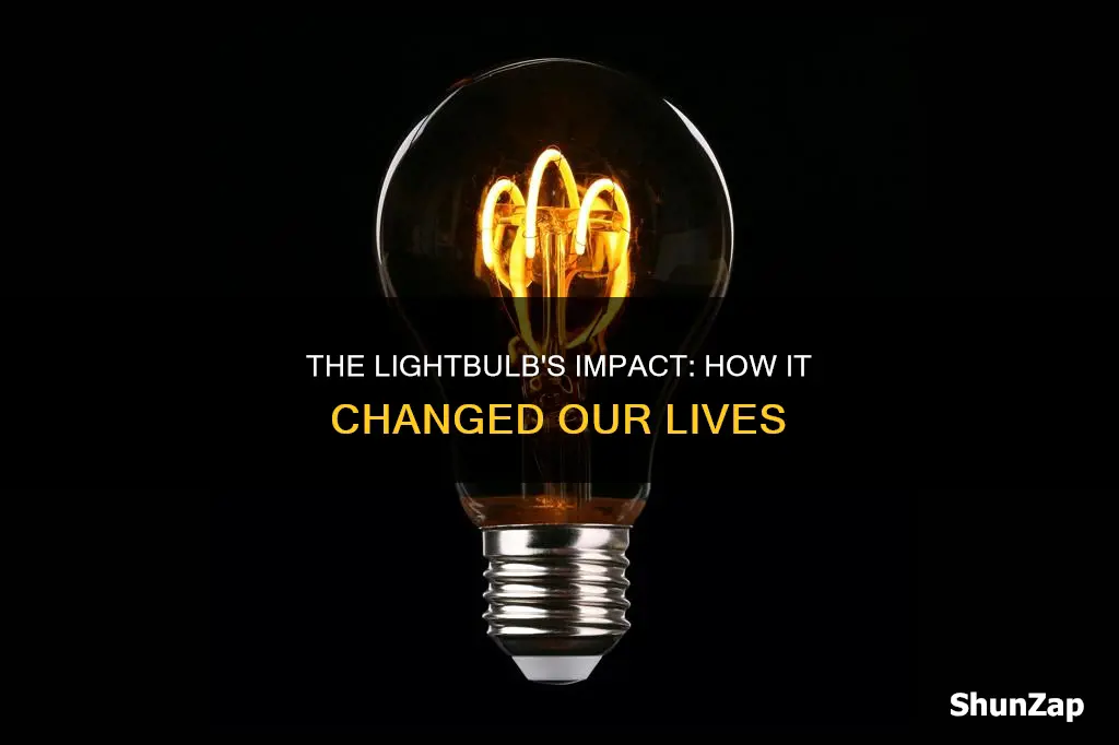 how has the electric lightbulb affected you