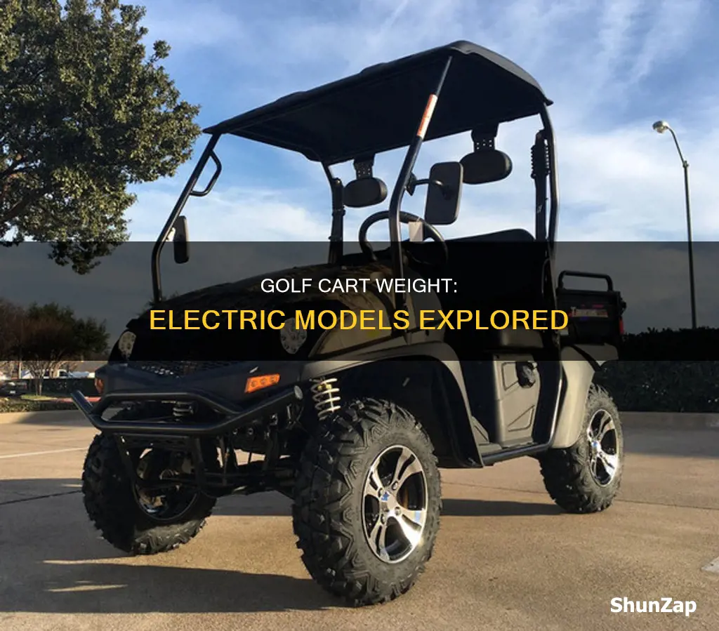 how heavy is a electric golf cart