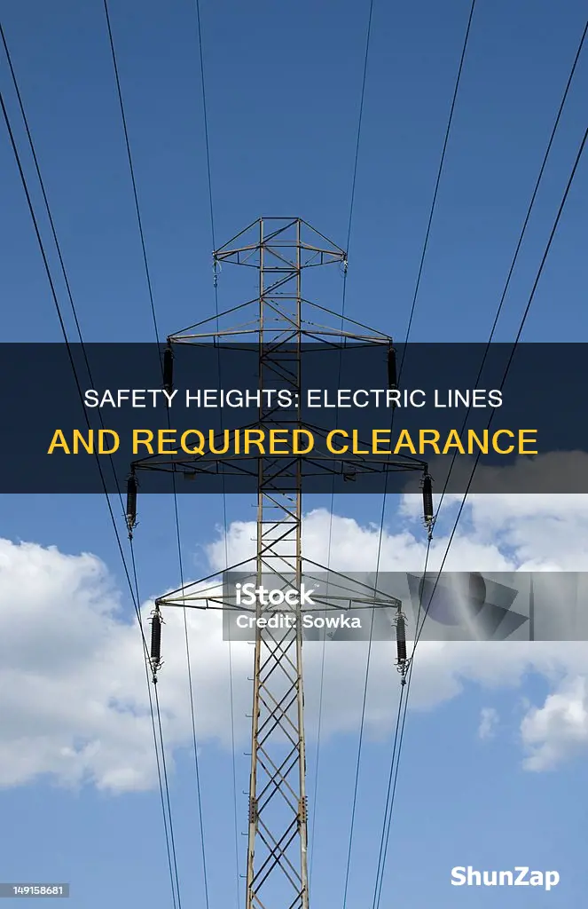 how high must an electric line be