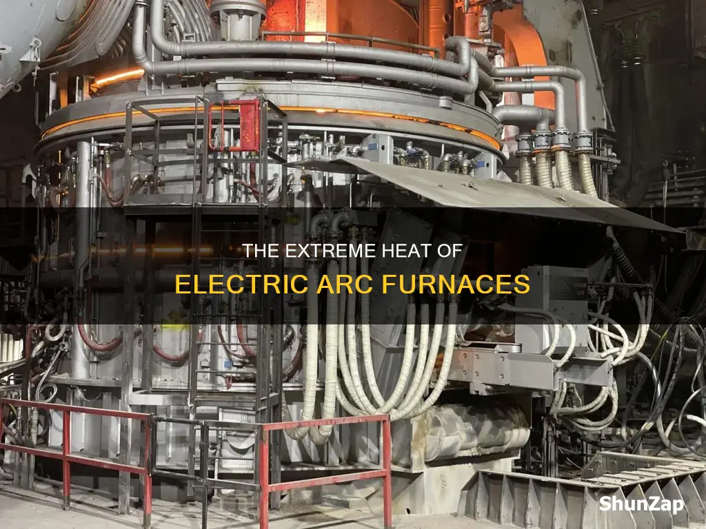 how hot is an electric arc furnace