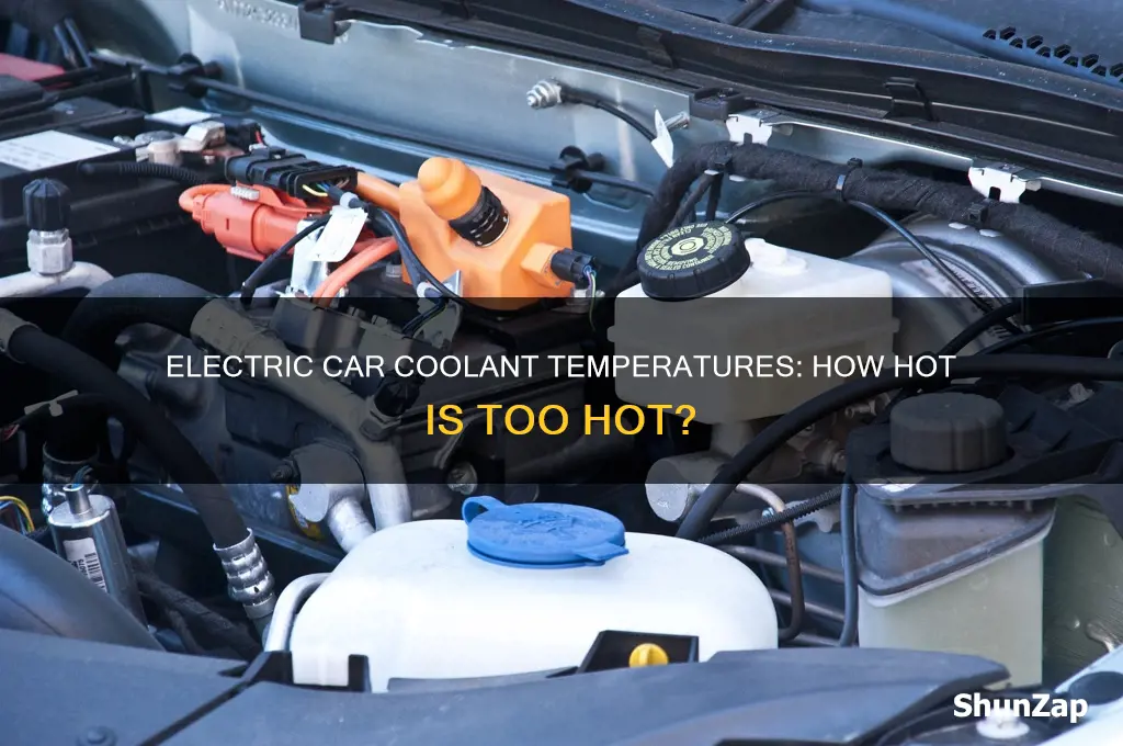 how hot is the coolant in an electric car