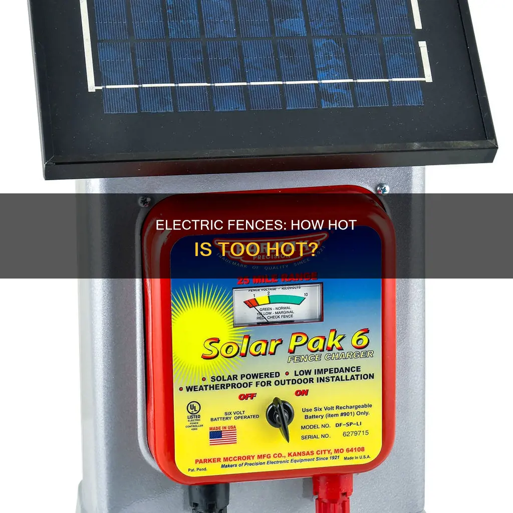 how hot should an electric fence be