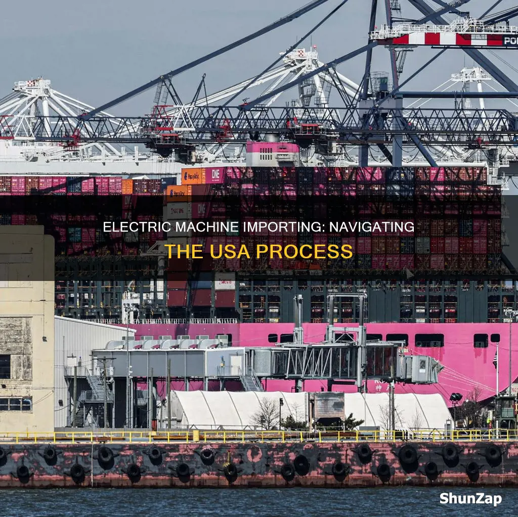 how import electric machine in the usa
