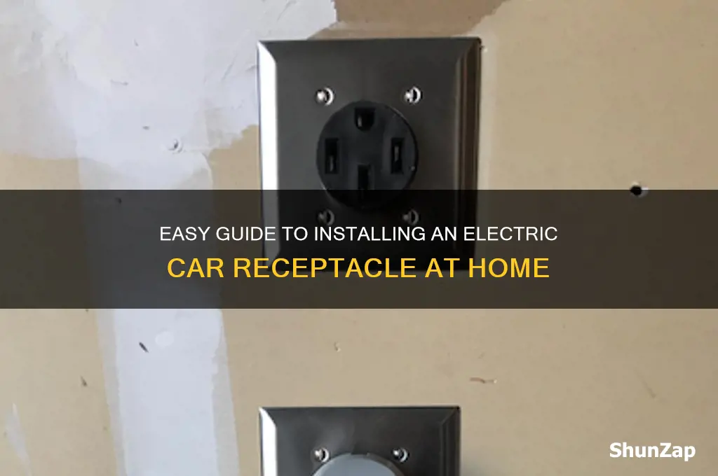 how install receptacle for electric car