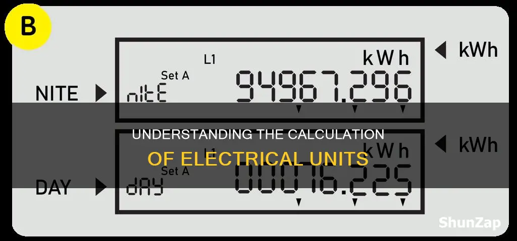how is a unit of electricity calculated