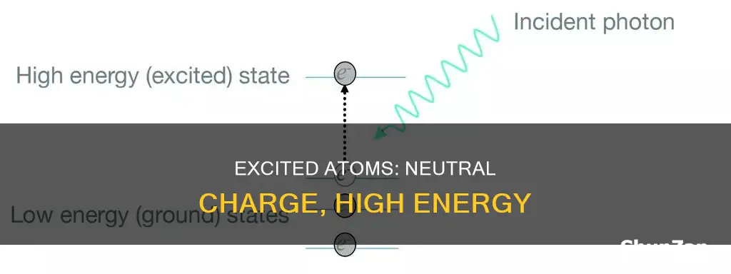 how is an excited atom electrically neutral
