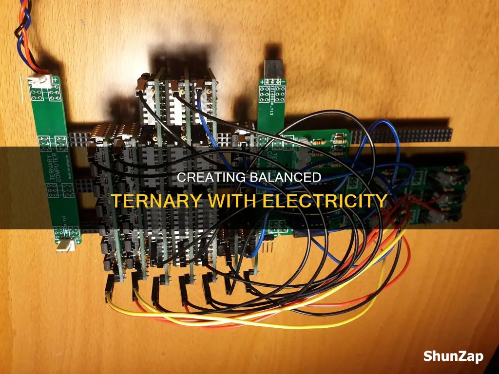 how is balanced ternary created with electricity