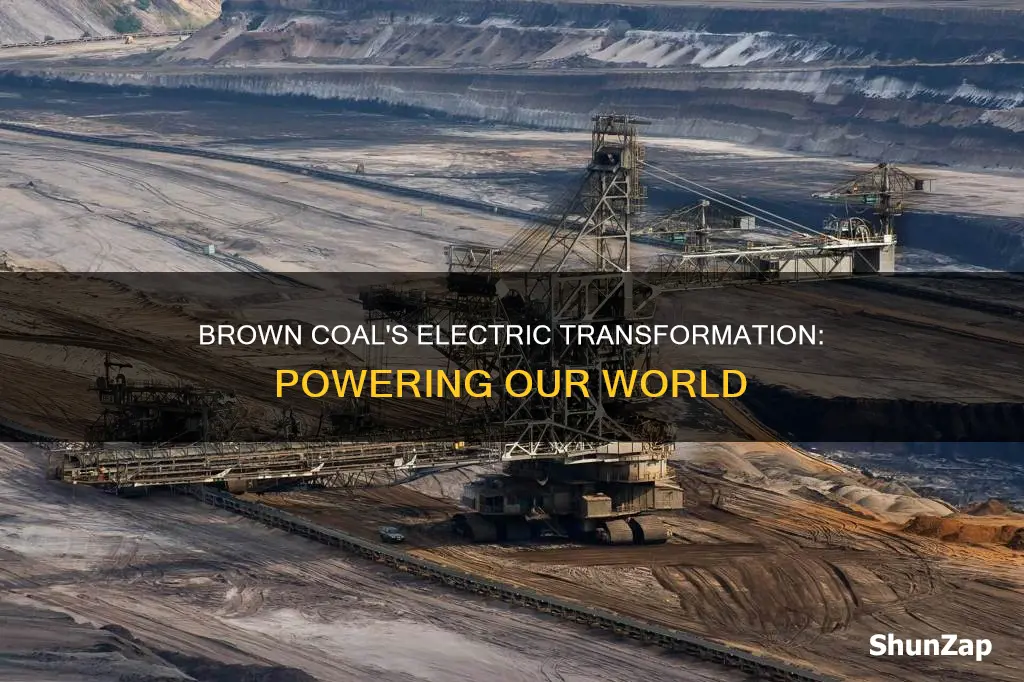 how is brown coal made into electricity