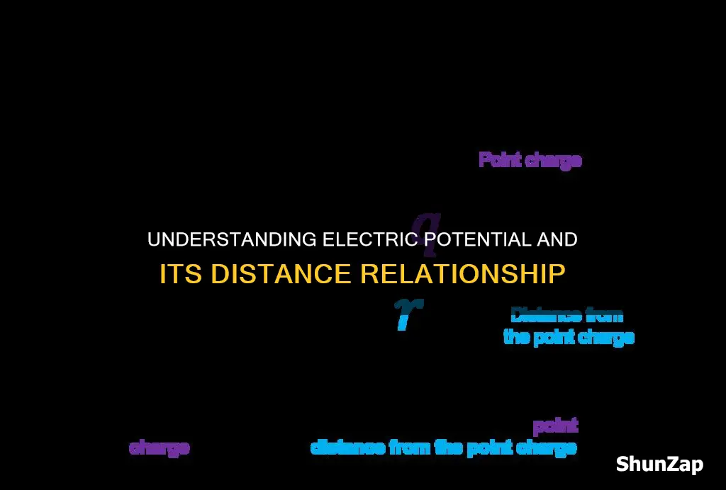how is electrical potential related to distance