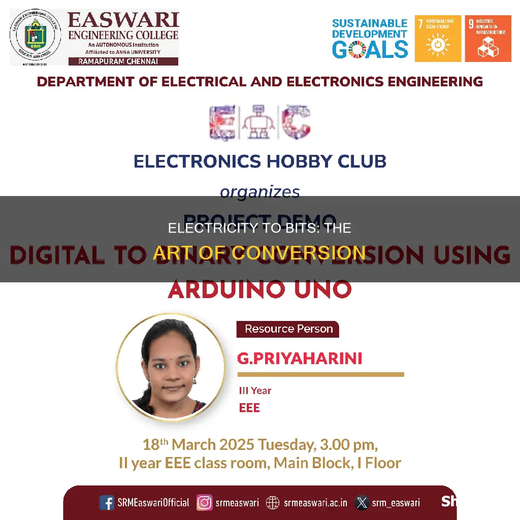 how is electricity converted into a bit