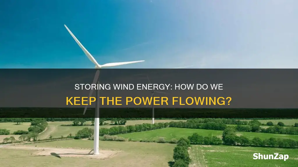 how is electricity from wind turbines stored