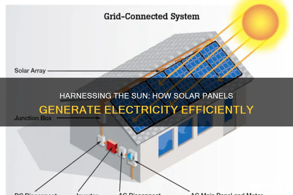 how is electricity generated using solar panels