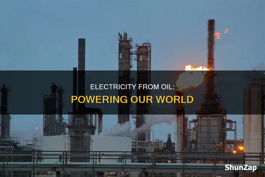 how is electricity made from crude oil