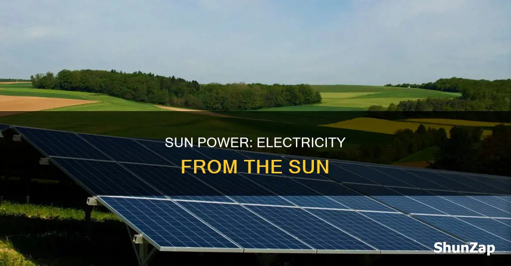 how is electricity made from the su