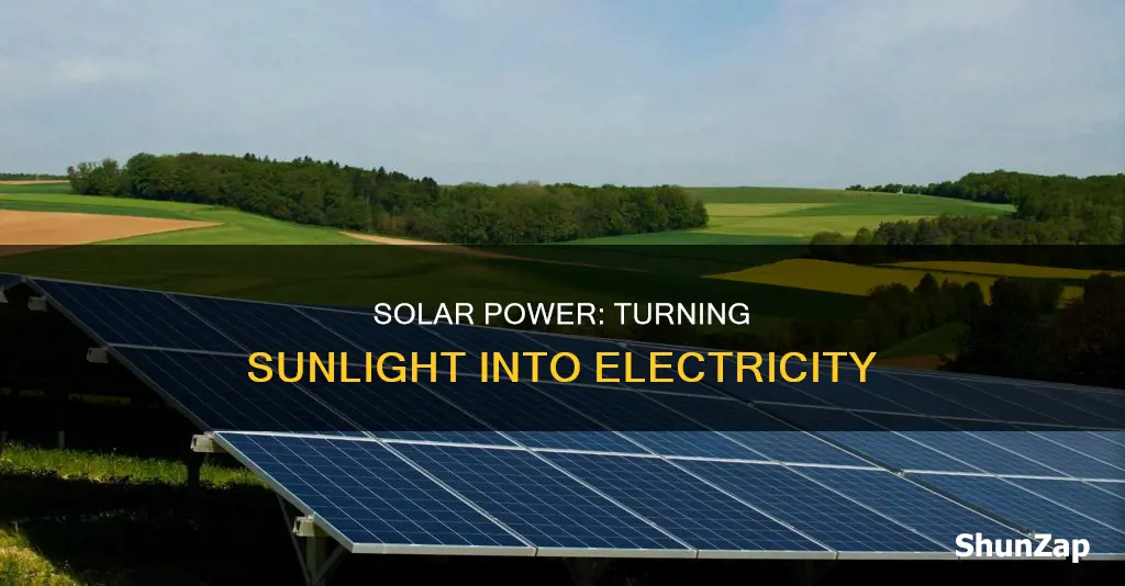 how is electricity made from the sun