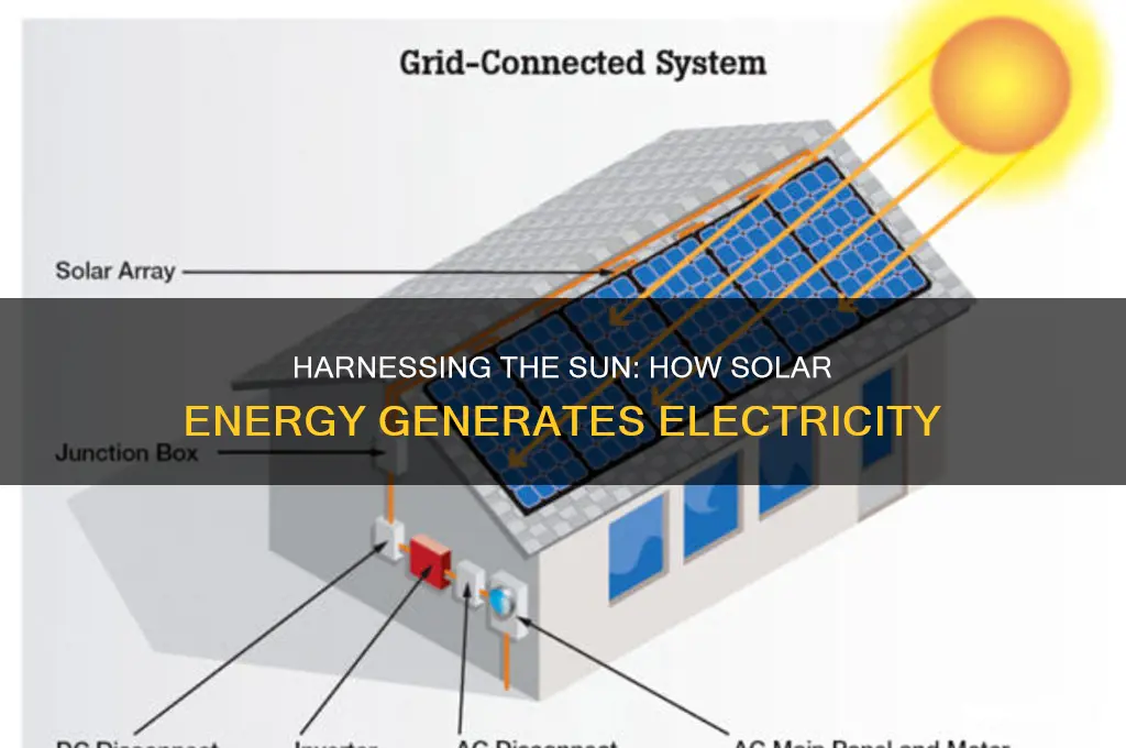 how is electricity made using solar energy