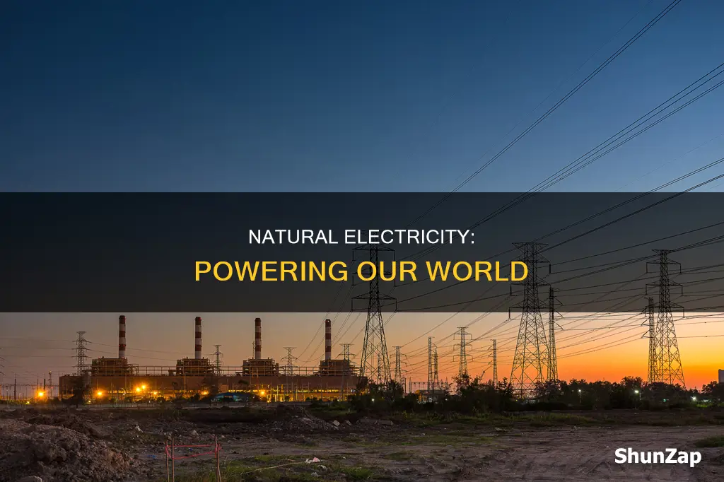how is electricity obtained from the nature