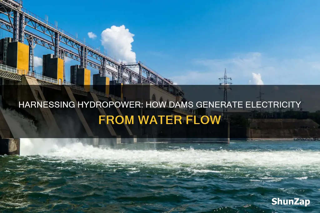 how is electricity produced using a dam