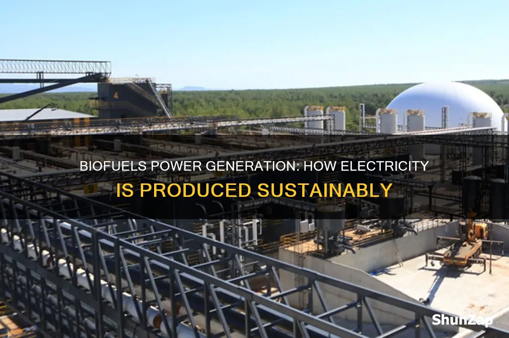 how is electricity produced using biofuels