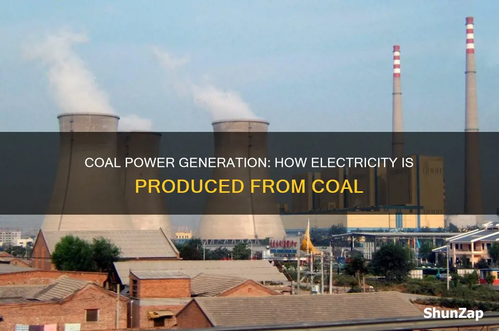 how is electricity produced using coal