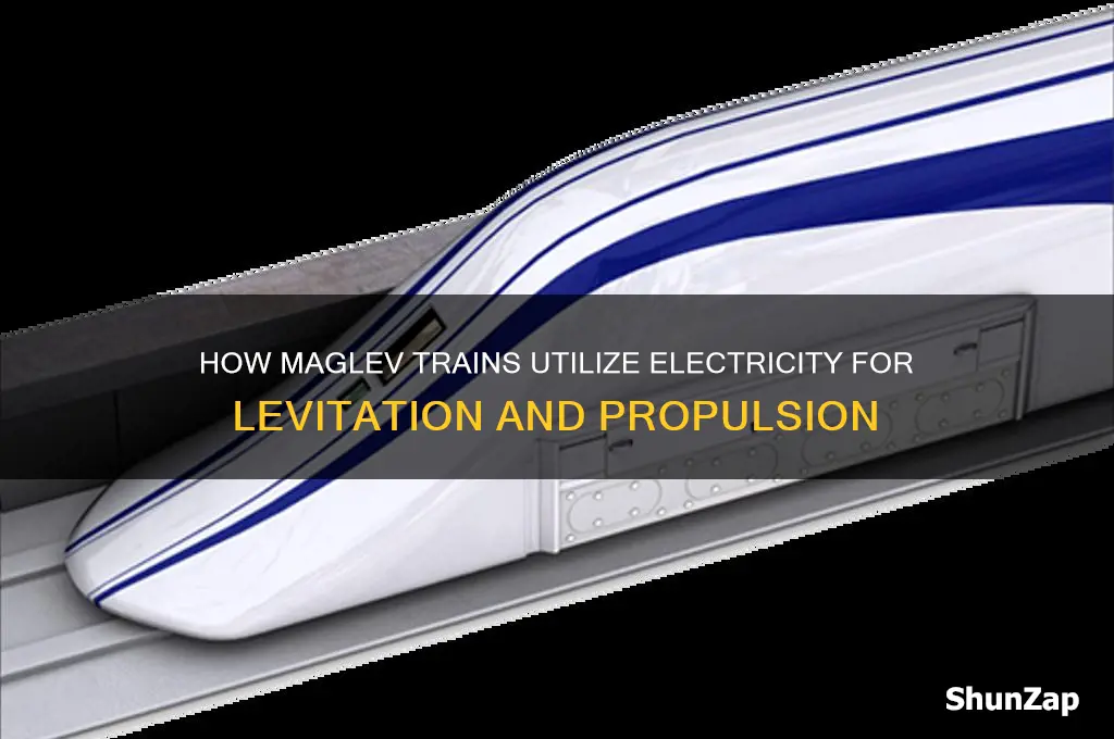 how is electricity provided in maglev trains use