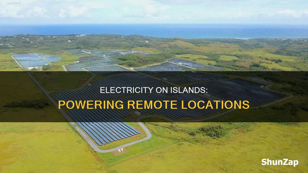 how is electricity ran into an island