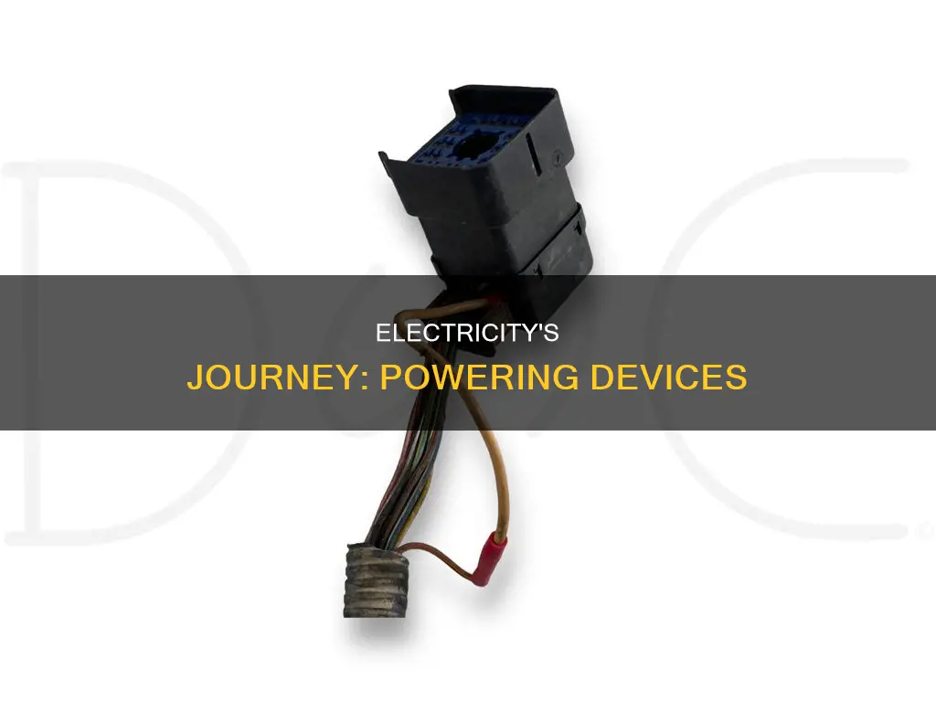 how is electricity transported through a device