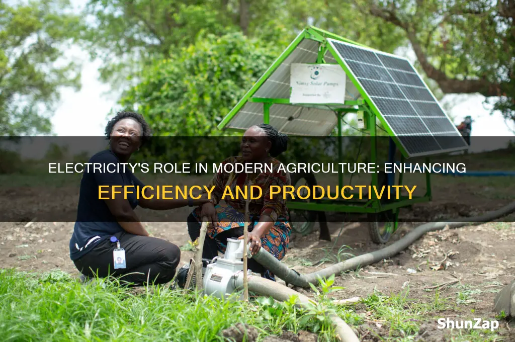 how is electricity used in agriculture