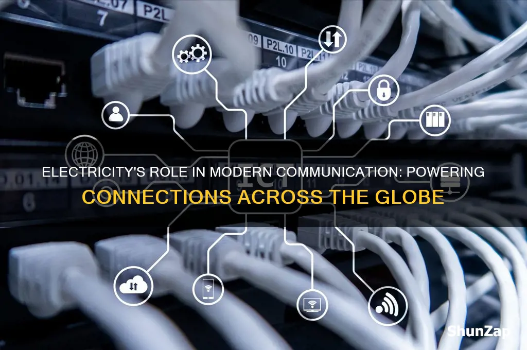 how is electricity used in communication
