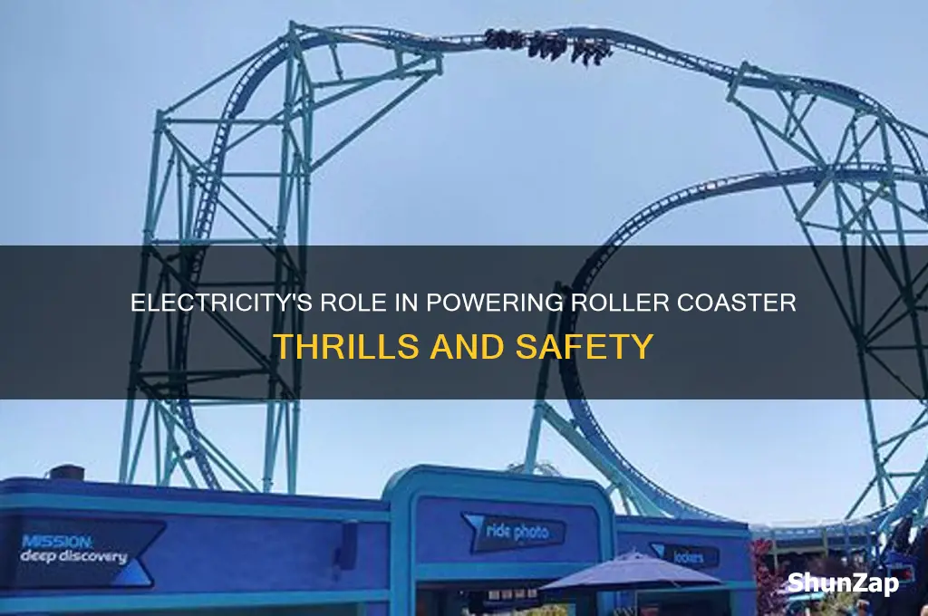 how is electricity used in roller coasters