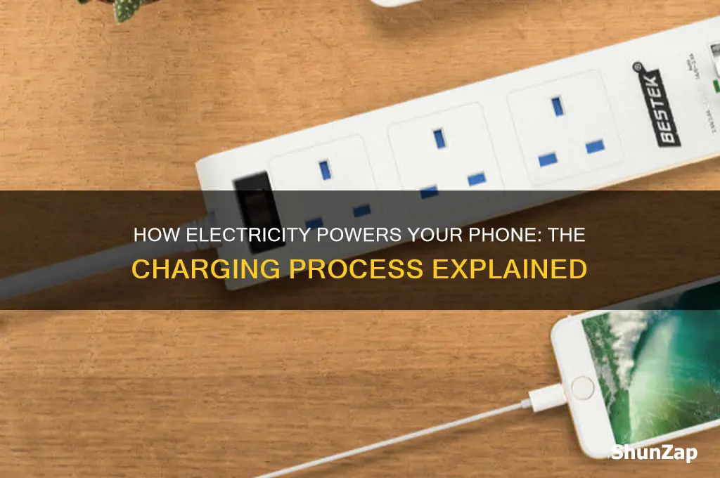 how is electricity used to charge your phone