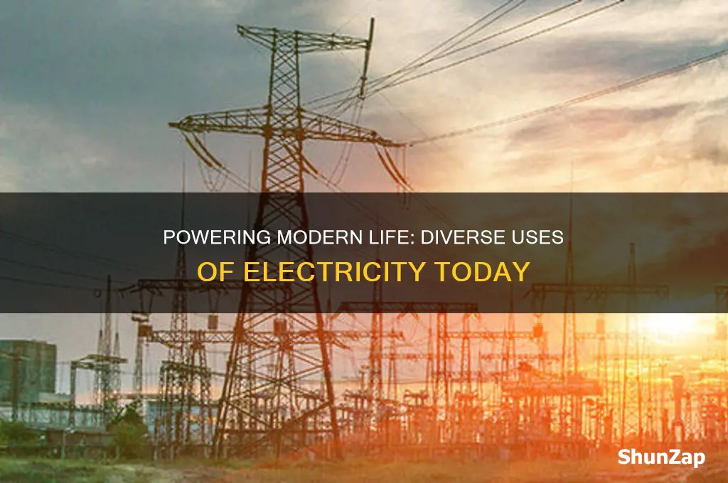 how is electricity used tod