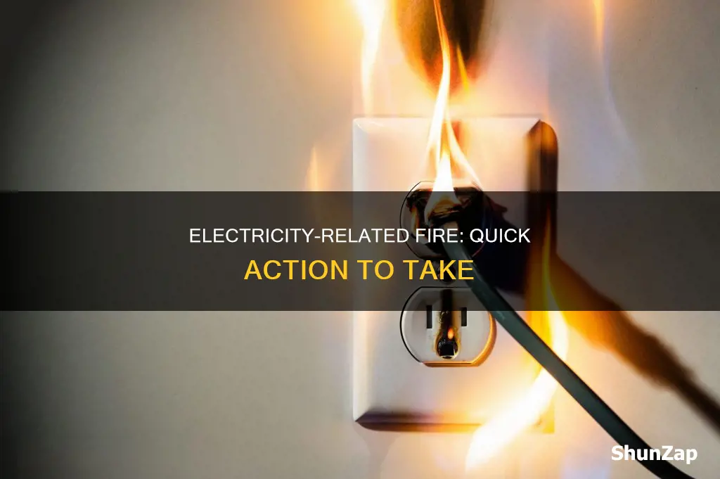 how is fire caused by electricity extinguished