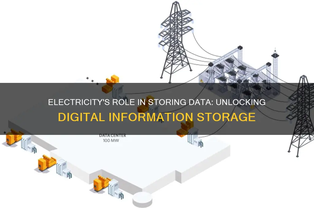how is information stored using electricity