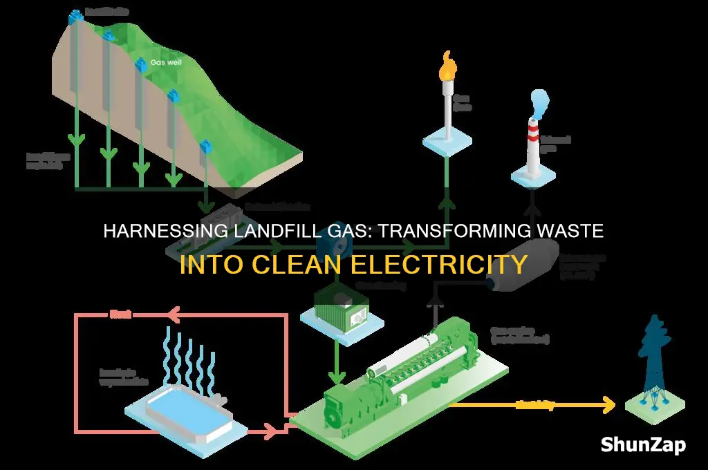 how is landfill gas used to generate electricity