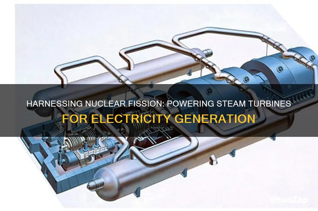 how is nuclear fission used to generate electricity steam turbine