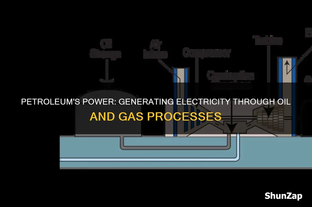 how is petroleum used to create electricity